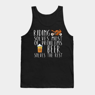 Motorcycle beer problems riding Tank Top